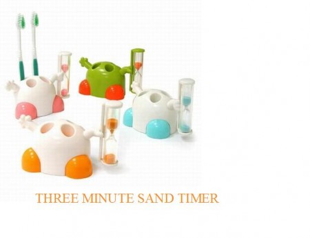  toothbrush holder sand timer( 2 brush holder)
